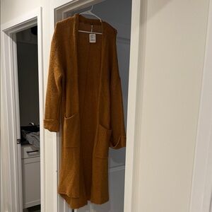 Cozy Brown Knit Cardigan